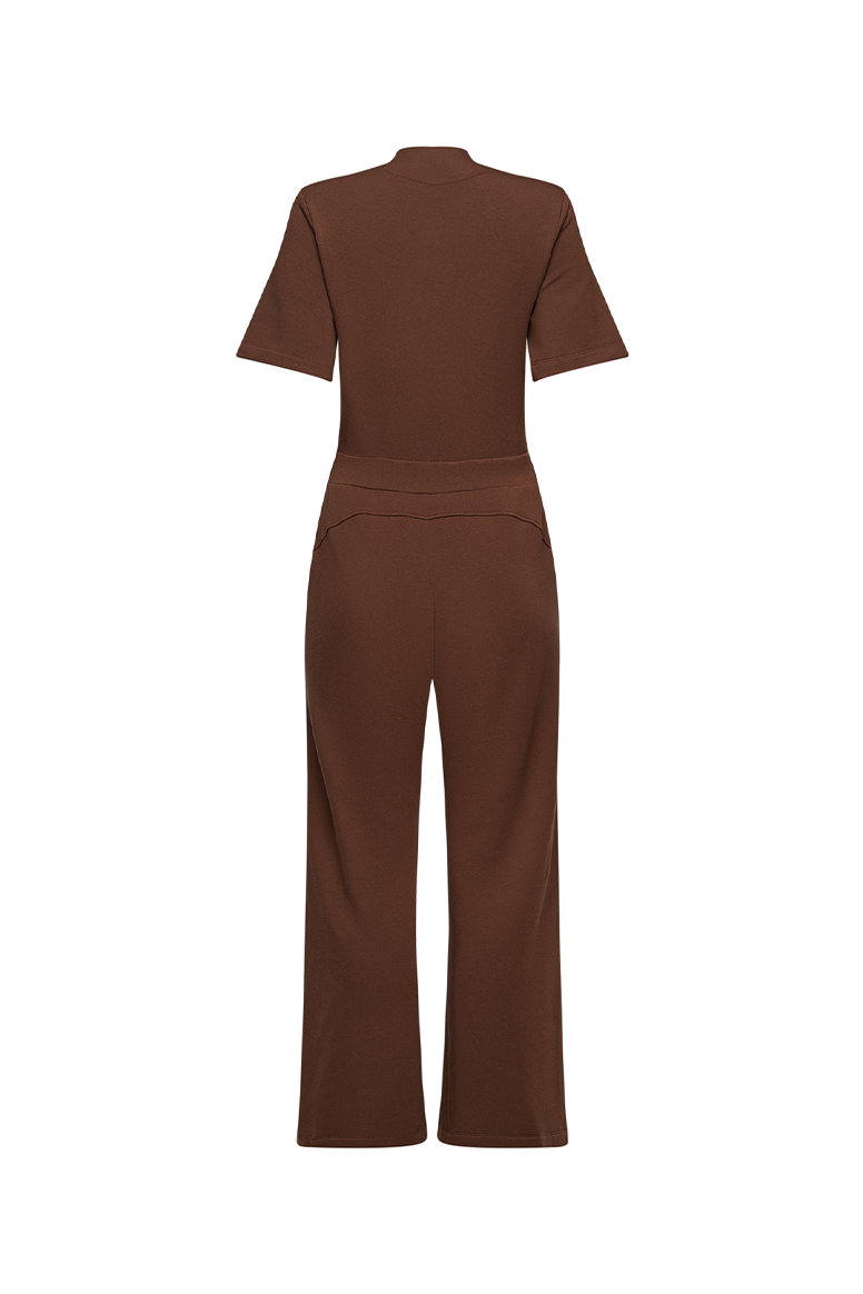 The Carolina Jumpsuit in Brown