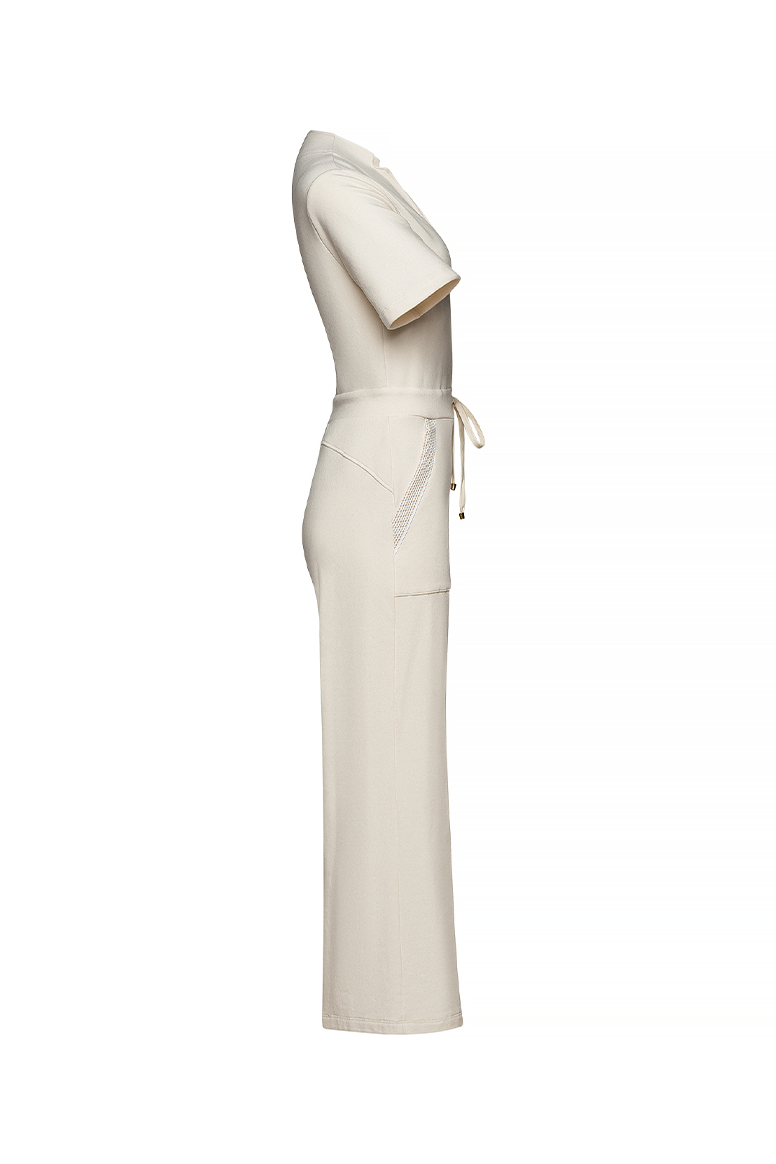 The Carolina Jumpsuit in Cream