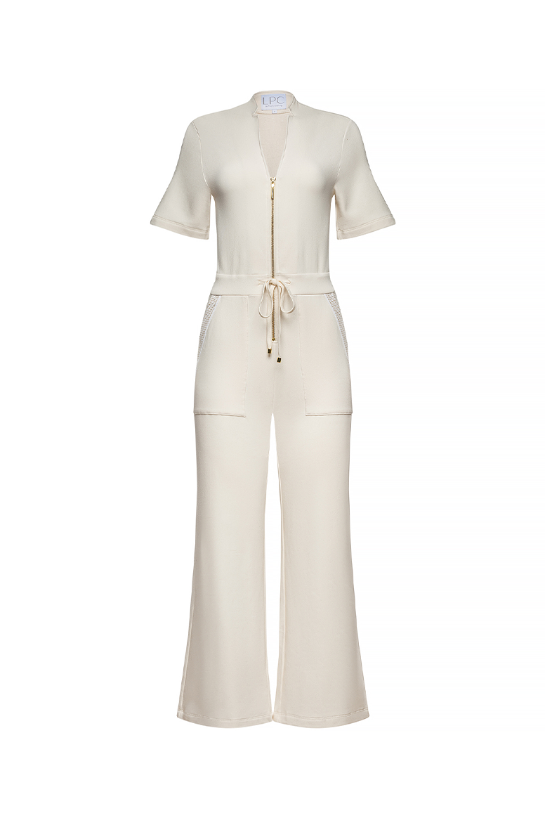 The Carolina Jumpsuit in Cream