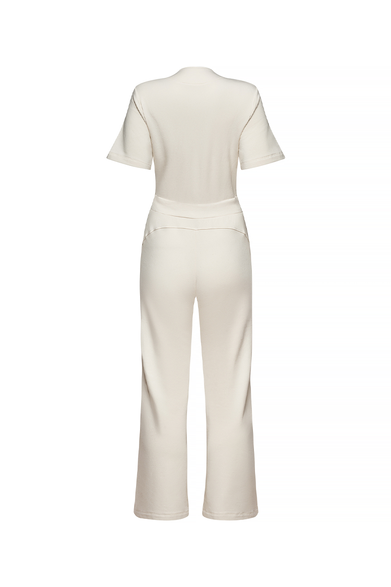 The Carolina Jumpsuit in Cream