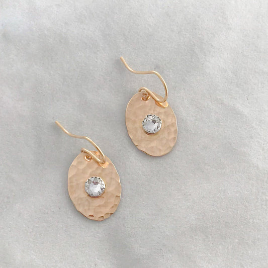 Oval Birthstone Earrings