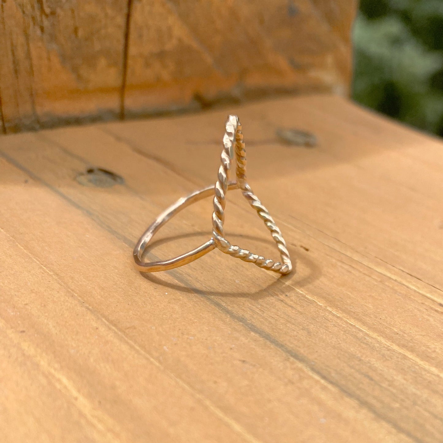 New Open Diamond shape Ring