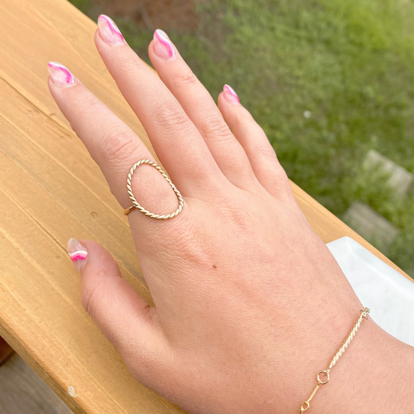 New Open Oval Ring