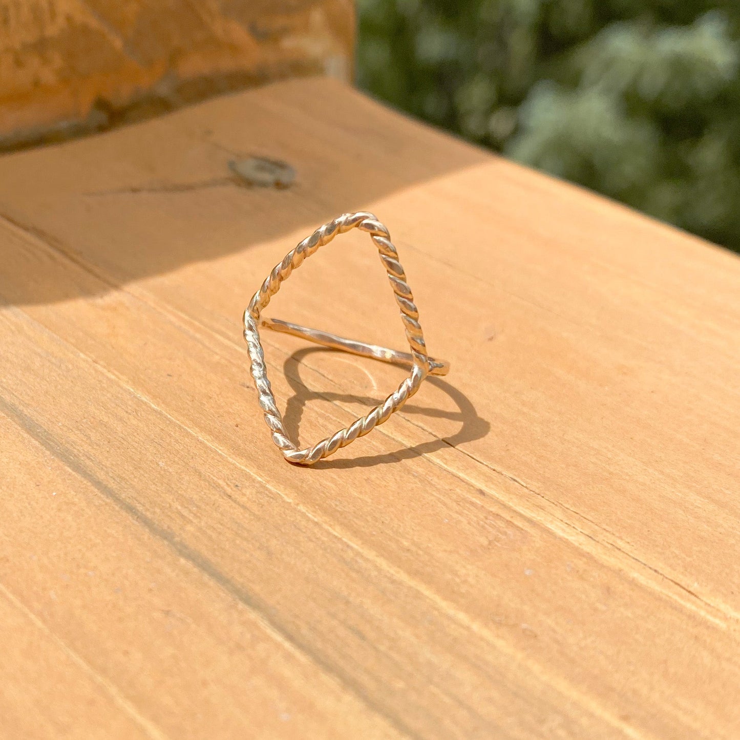 New Open Diamond shape Ring
