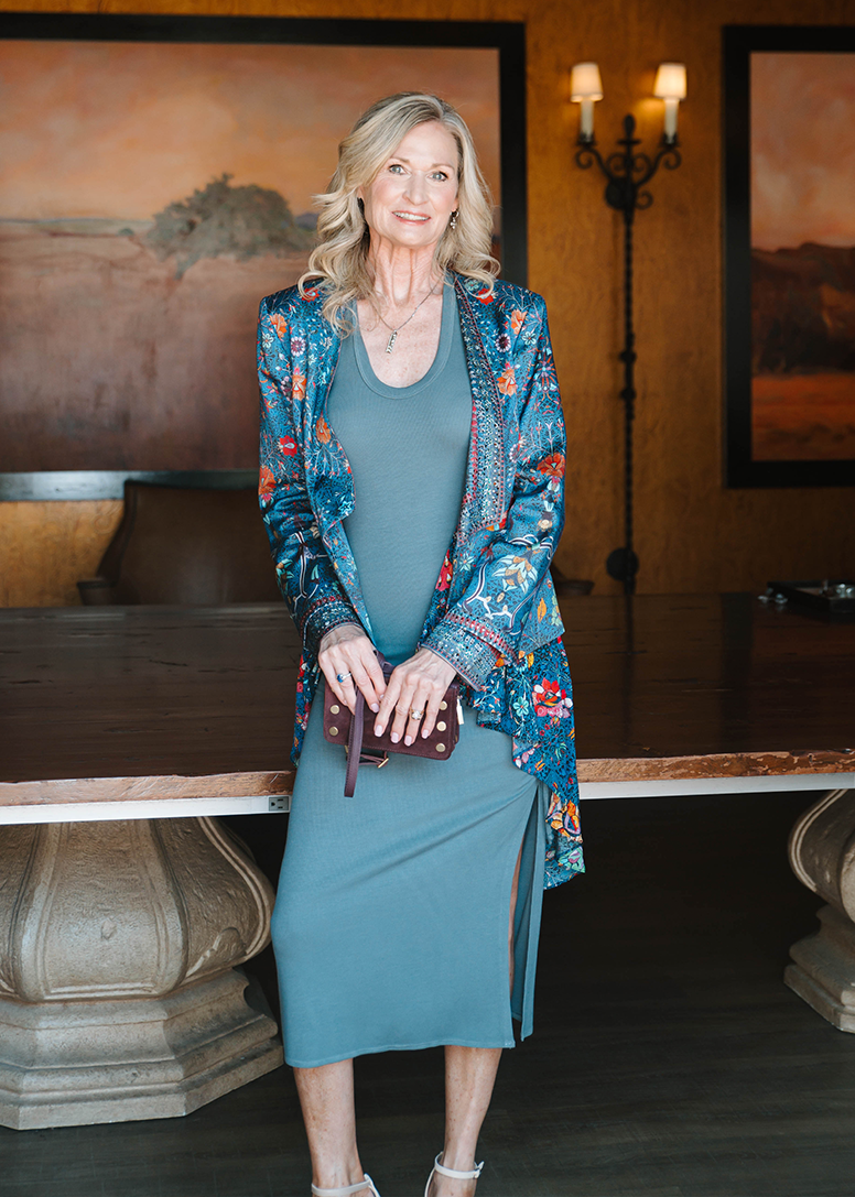 The Jessi Dress in Balsam Green