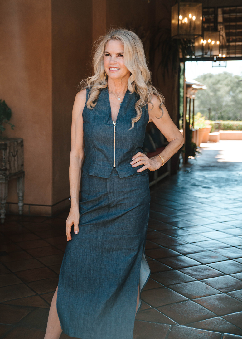 The Brandee Italian Lightweight Denim Skirt