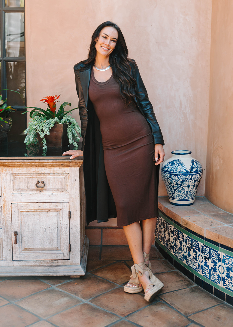 The Jessi Dress in Chocolate