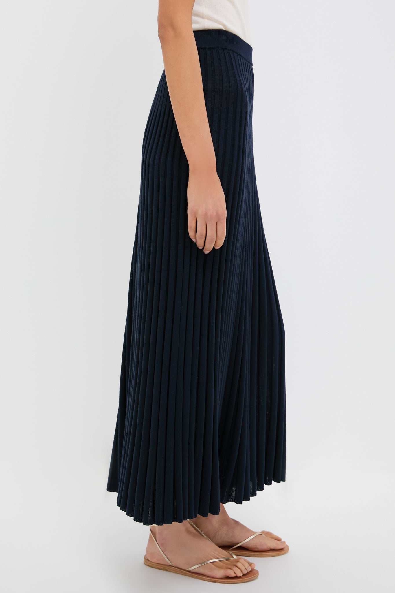 Navy Knit Kenley Skirt