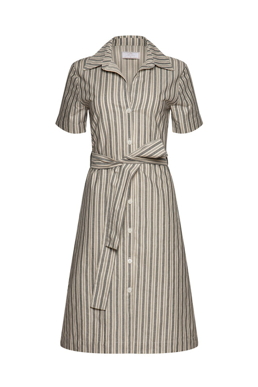 The Robbi Striped Shirt Dress