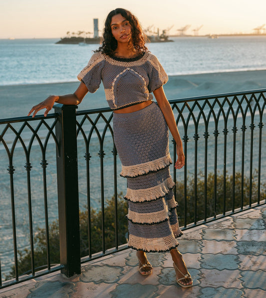 Cleobella Serena Crochet Ankle Skirt