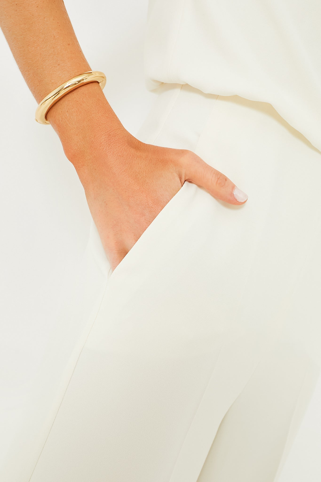Wool White Lilia Jumpsuit