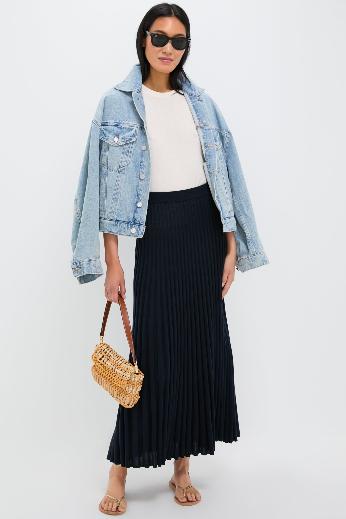 Navy Knit Kenley Skirt